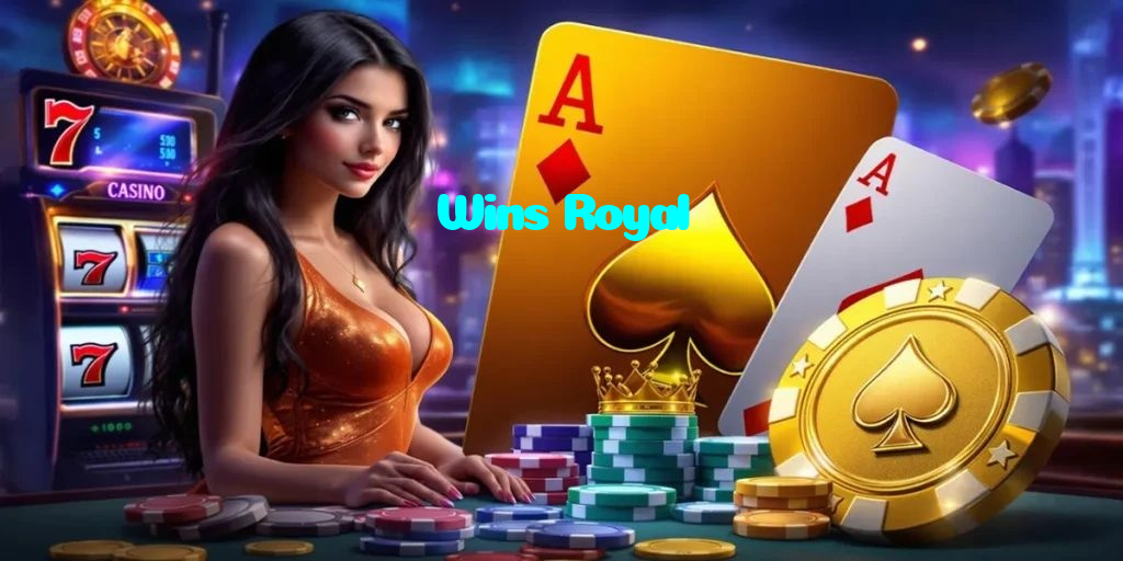 Wins Royal casino presented on mobile device in Pakistan with slots and live games